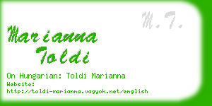 marianna toldi business card